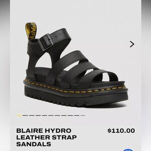 Dr. Martens BLAIRE HYDRO LEATHER STRAP SANDALS women’s size 8